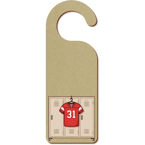 Football jersey door hanger - jersey',